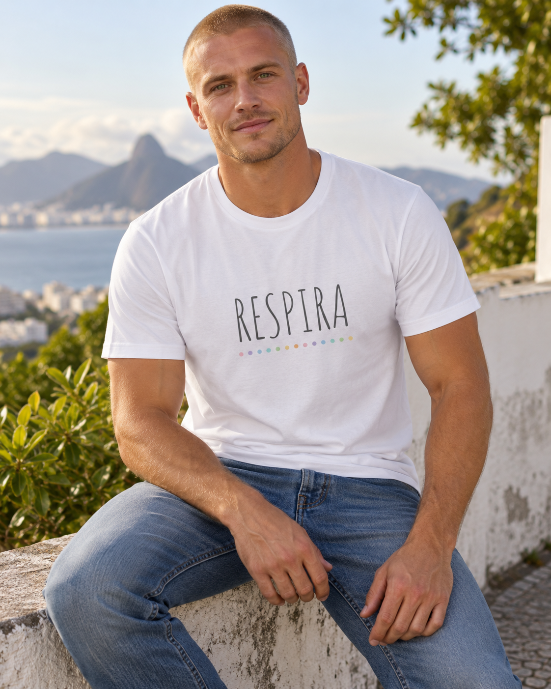 Camiseta Masculina Respira